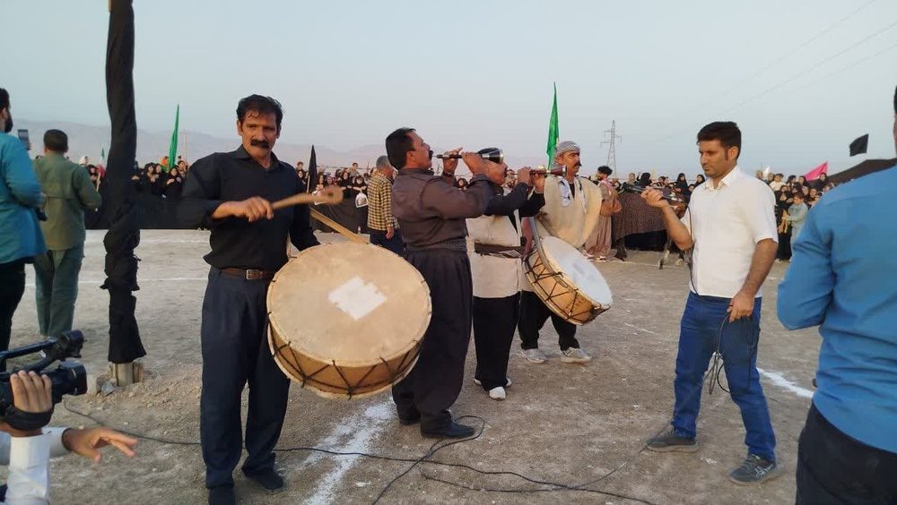 گزارش تصویری آیین سنتی چمر شهید رئیسی توسط ایل شوهان