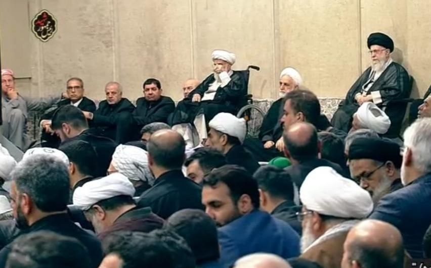 حضور ادهم بارزانی در جمع دولتمران و رجال سیاسی عراق به عنوان مهمان ویژه بیت رهبری در مجلس ترحیم آیت الله رئیسی و همراهانش