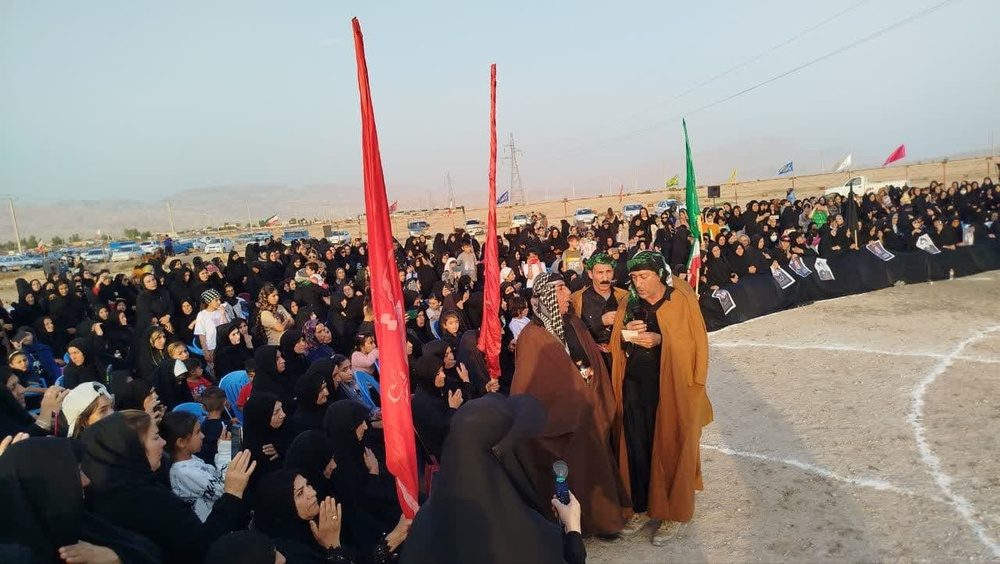 گزارش تصویری آیین سنتی چمر شهید رئیسی توسط ایل شوهان
