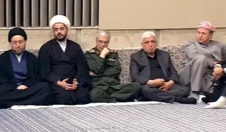 حضور ادهم بارزانی در جمع دولتمران و رجال سیاسی عراق به عنوان مهمان ویژه بیت رهبری در مجلس ترحیم آیت الله رئیسی و همراهانش
