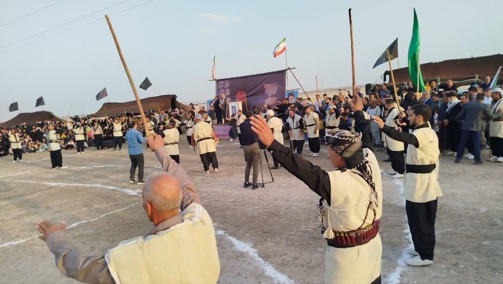 گزارش تصویری آیین سنتی چمر شهید رئیسی توسط ایل شوهان