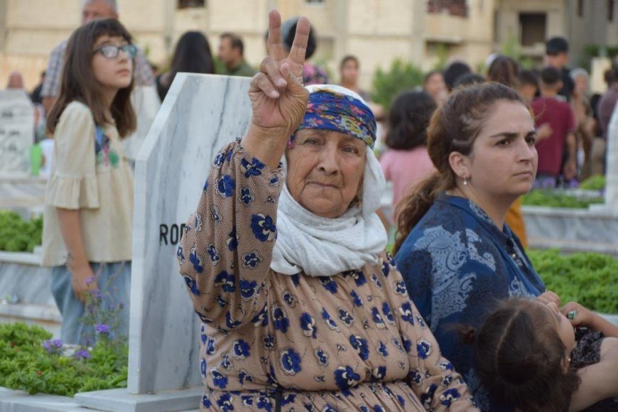 برگزاری مراسم بزرگداشت جان‌باختگان قتل‌عام داعش در کوبانی در سالگرد آن