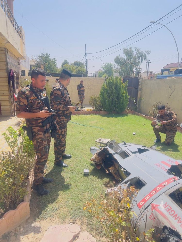 گزارش تصویری اختصاصی کردپرس از ساقط شدن پهباد ترکیه در کرکوک