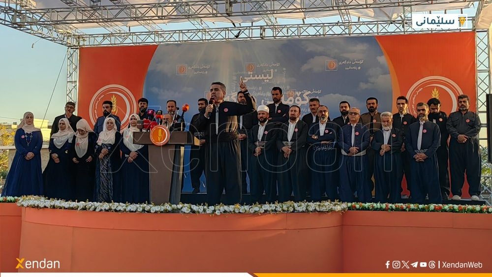 جماعت عدالت کردستان کارزار تبلیغات انتخاباتی خود را از سلیمانیه آغاز کرد