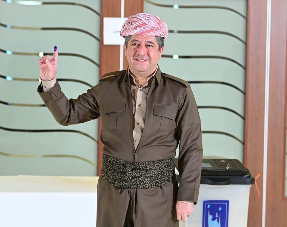 حضور مسئولان دولتی و حزبی در انتخابات پارلمانی کردستان