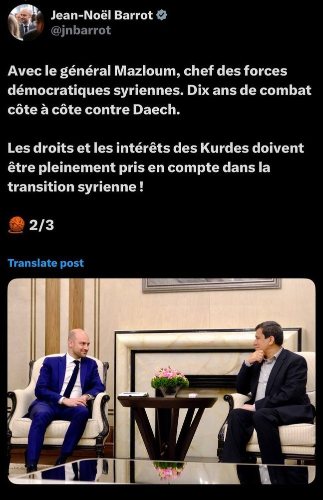 حقوق مردم کُرد در سوریه باید در نظر گرفته شود
