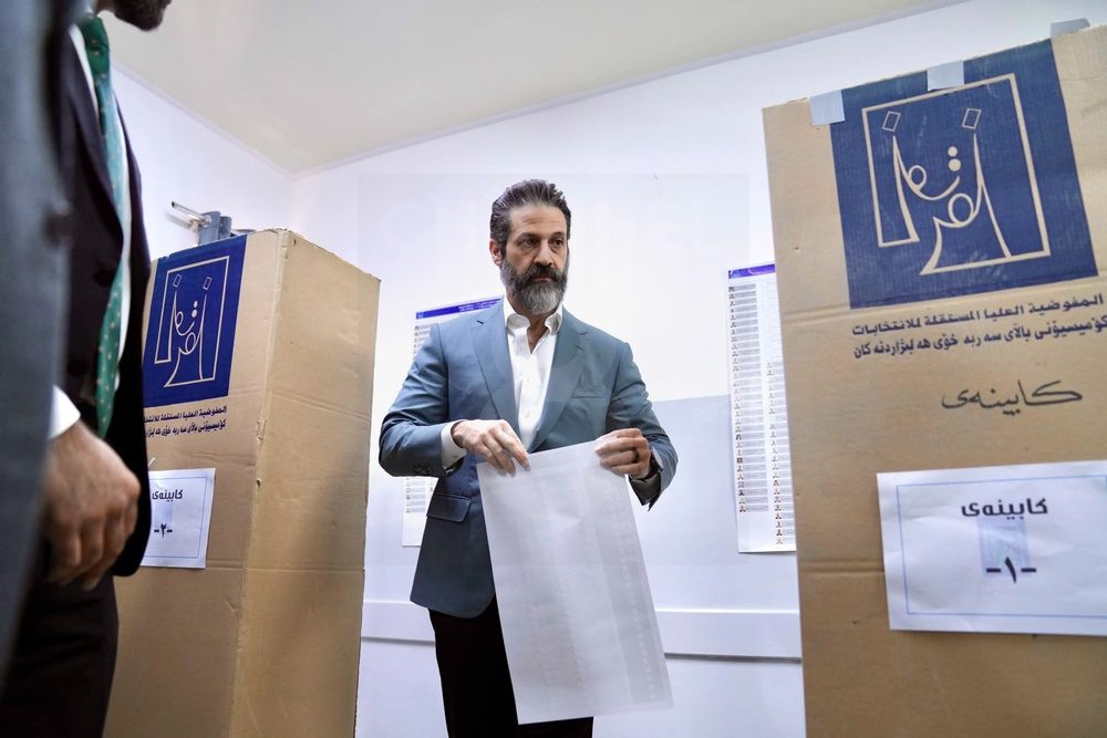 حضور مسئولان دولتی و حزبی اقلیم کردستان در انتخابات پارلمانی عراق