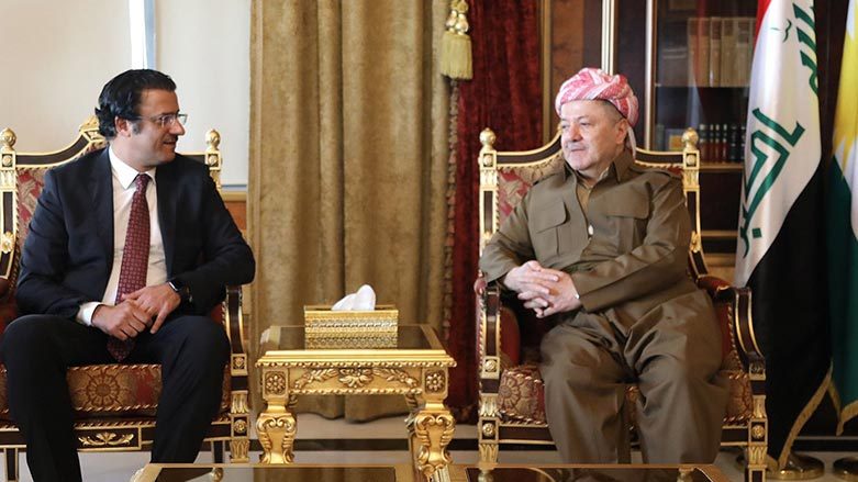 مەسعوود بارزانی و کونسوڵی گشتیی کوەیت کۆ بوونەوە