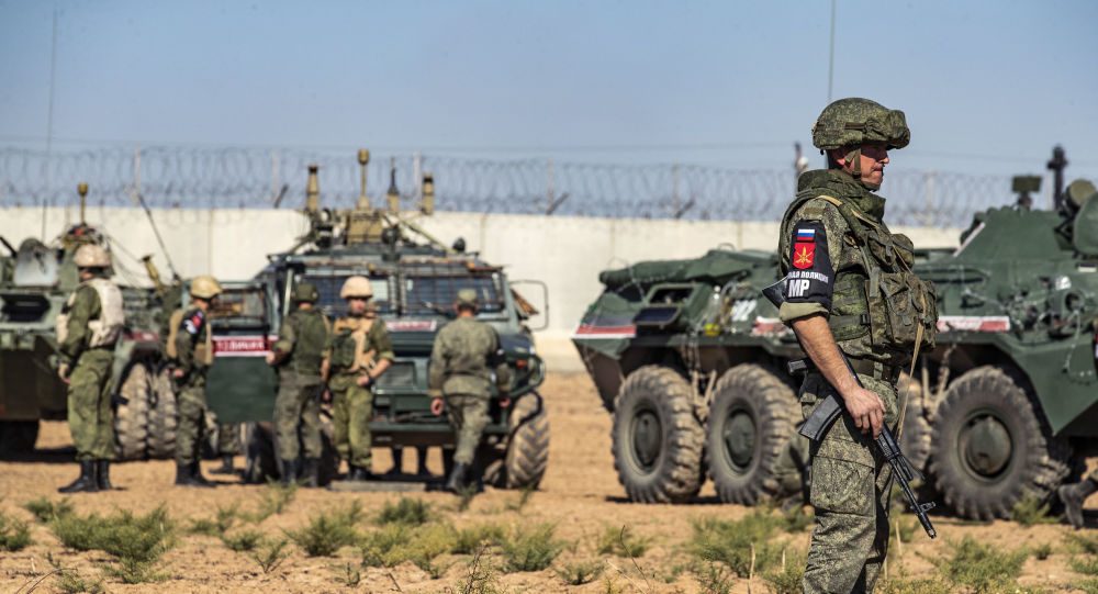 Russian military police patrol Syria's Aleppo, Hasakah provinces