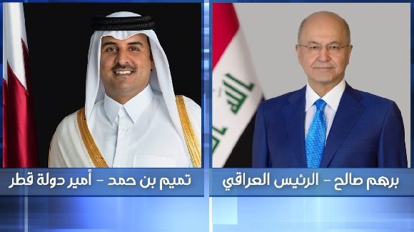 میری قەتەر پشتیوانیی خۆی بۆ عێراق ڕاگەیاند