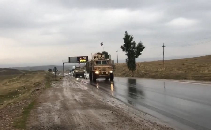 US sends military convoy to Syria