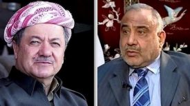 گفت‌وگوی تلفنی عبدالمهدی و مسعود بارزانی درباره تحولات اخیر عراق