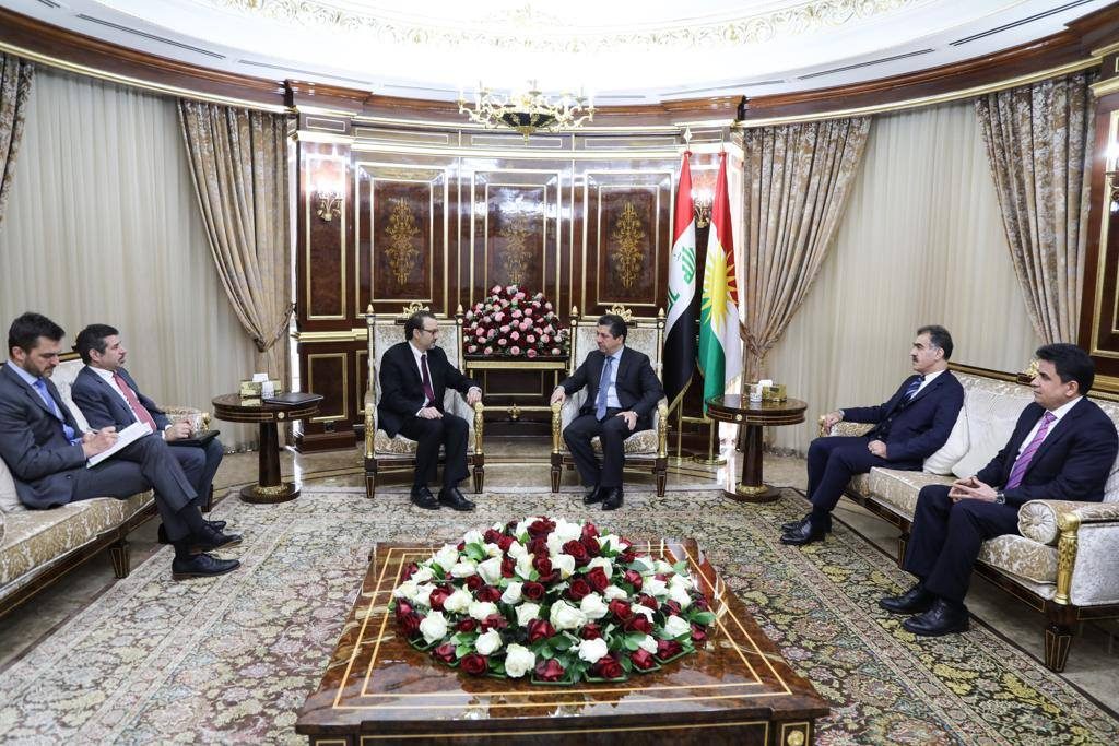 مەسروور بارزانی و یاریدەدەری وەزیری دەرەوەی ئەمەریکا کۆ بوونەوە