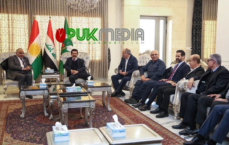 اطلاعیه دیدار عبدالمهدی با رهبران اتحادیه میهنی کردستان