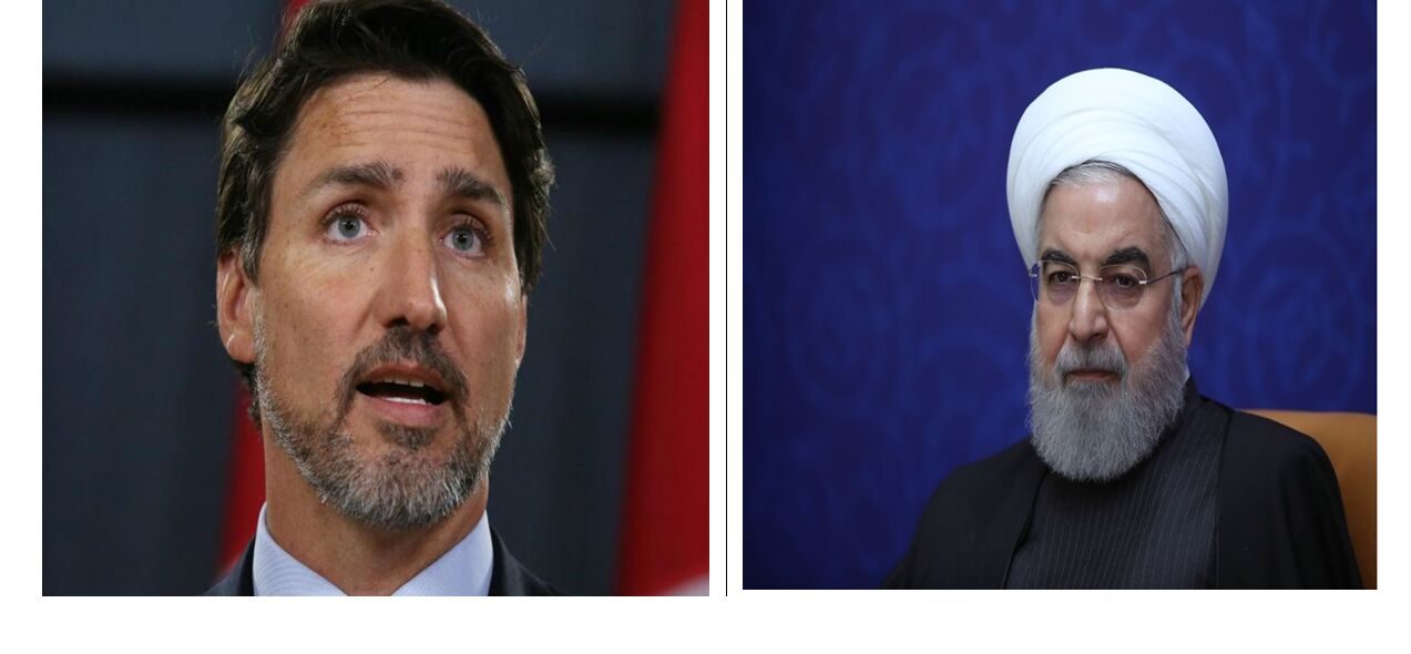 گفت‌وگوی روحانی با ترودو؛ استقبال ایران از همکاری بین‌المللی برای روشن شدن دلایل سقوط هواپیما