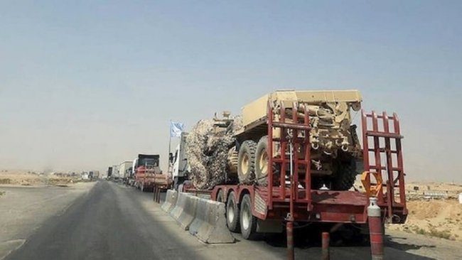 اعزام کاروان نظامی جدید توسط نیروهای ائتلاف بین المللی به کردستان سوریه
