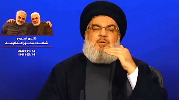 سەید حەسەن نەسروڵا: پێویستە مەسعوود بارزانی سوپاسی قاسم سولەیمانی بكات