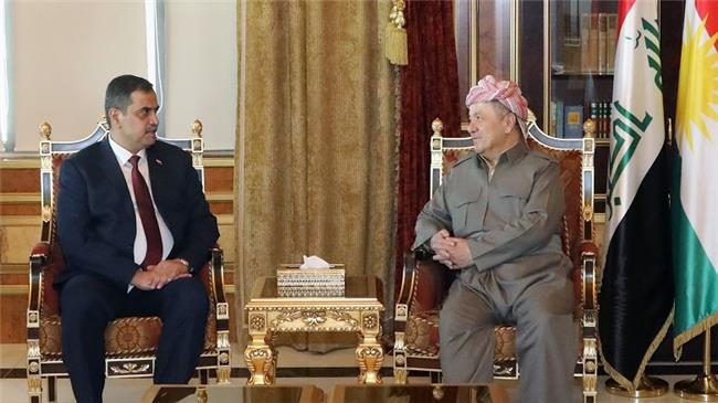 تاکید مسعود بارزانی و وزیر دفاع عراق بر ضرورت توافق ملی در مسائل استراتژیک