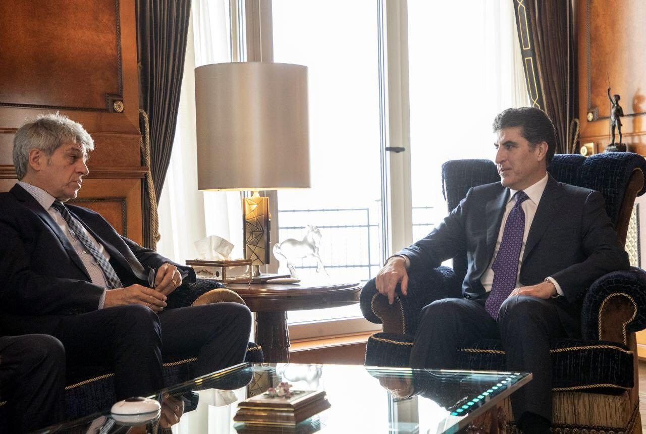 Nechirvan Barzani meets French envoy to Erbil