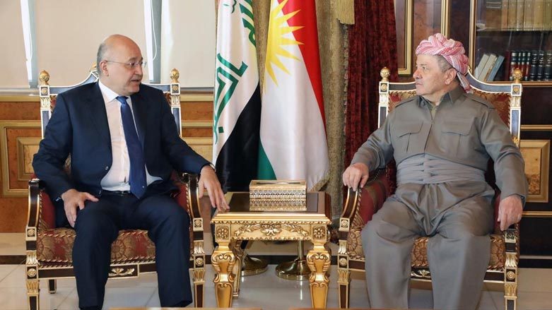 گفتگوی برهم صالح و مسعود بارزانی در مورد اوضاع عراق