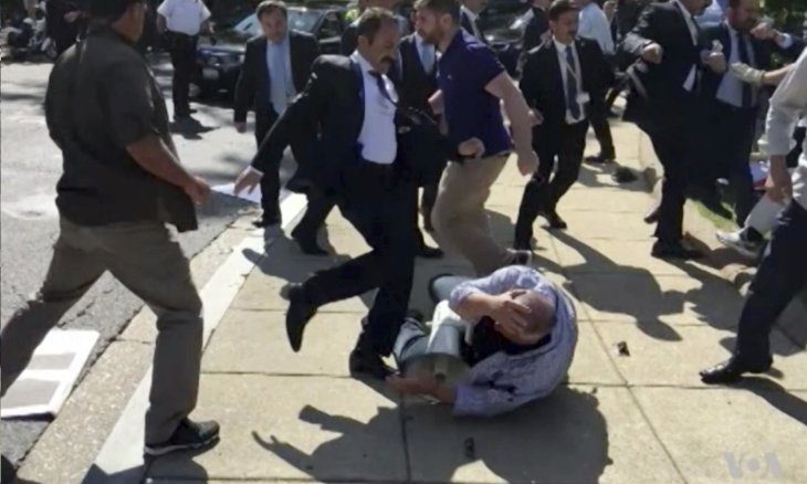 دادگاه واشنگتن تهاجم محافظان اردوغان به کردها را جرم شناخت