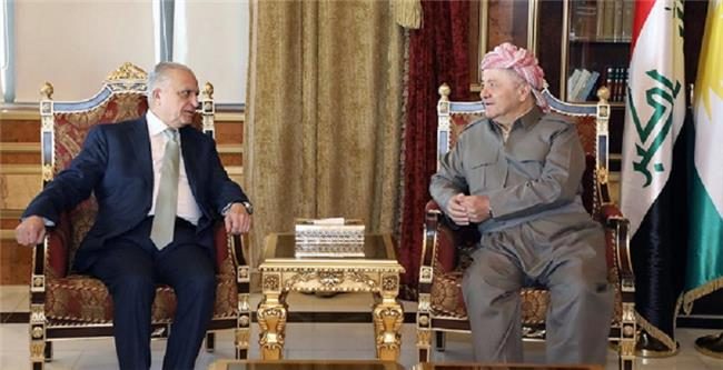گفتگوی مسعود بارزانی و محمد علی حکیم در مورد نخست وزیر جدید عراق
