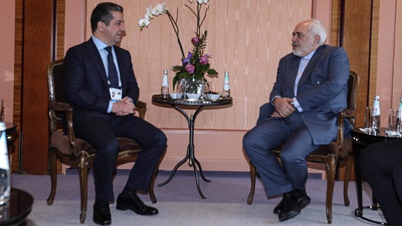 وەزیری دەرەوەی ئێران و سەرۆکوەزیرانی هەرێمی کوردستان کۆ بوونەوە