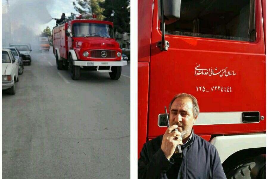 آغاز عملیات ضد عفونی کردن سطح شهر کرمانشاه