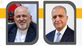 ظریف و حکیم بر ادامه تلاش برای حل مشکلات و تحقق ثبات در منطقه تاکید کردند