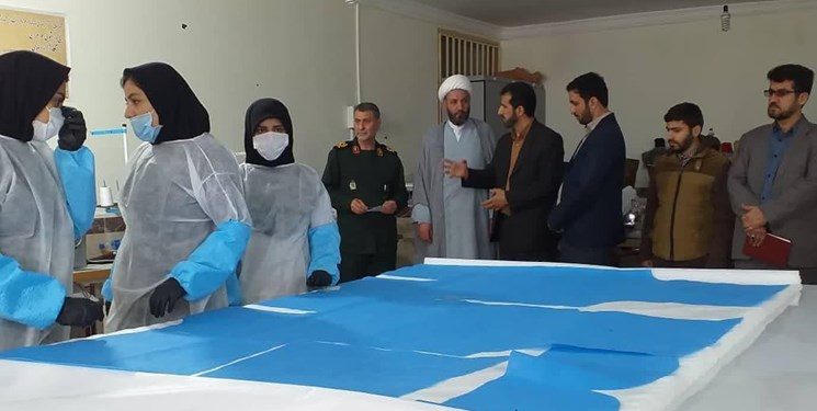 کارگاه تولید لباس ایزوله در کردستان آغاز به کار کرد