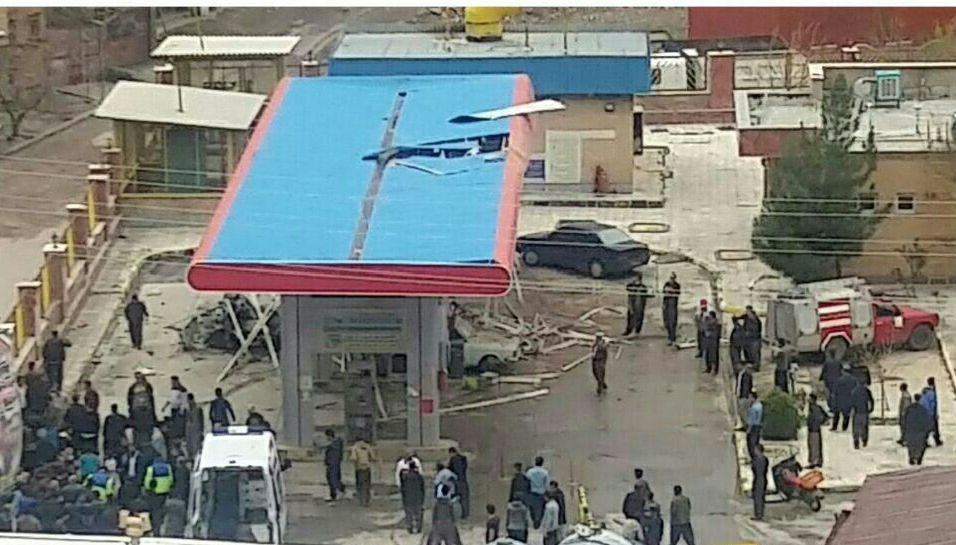 انفجار در جایگاه CNG شهرستان پاوه