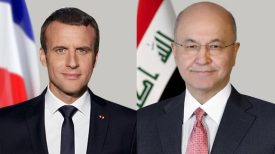 تاکید روسای جمهوری عراق و فرانسه بر همکاری کشورهای جهان در مبارزه با کرونا