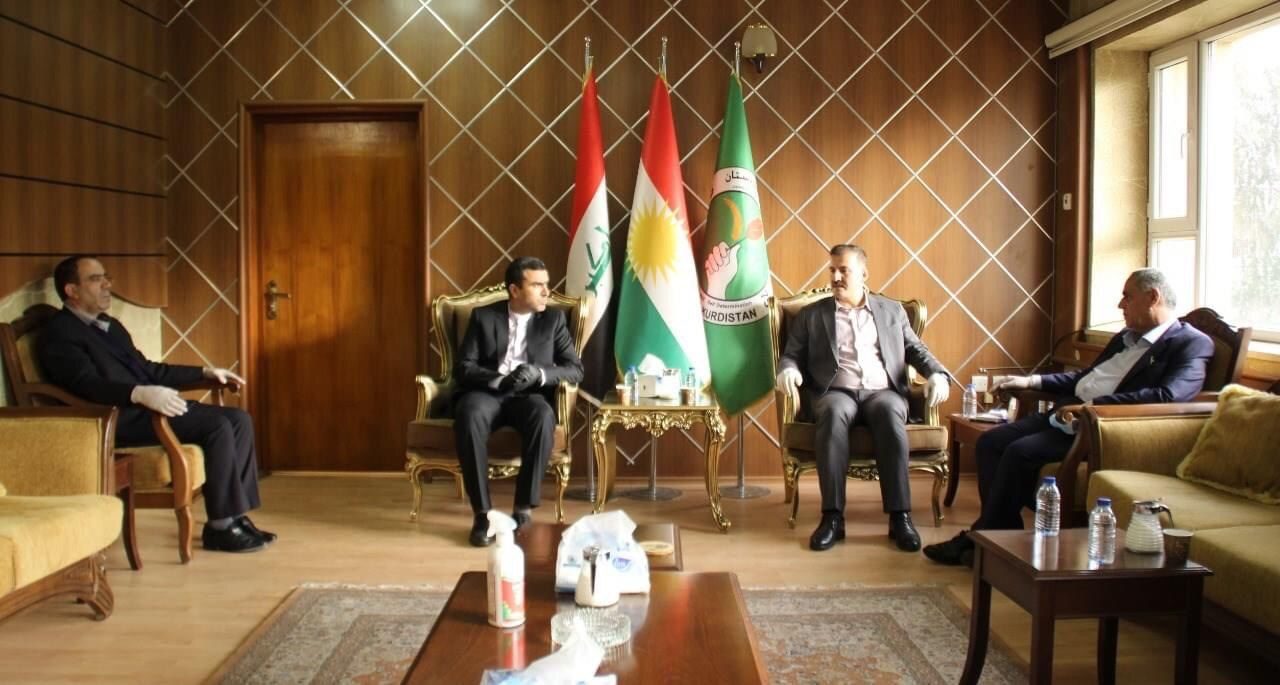 دیدار سرکنسول ایران در سلیمانیه با عضو دفتر سیاسی اتحادیه میهنی