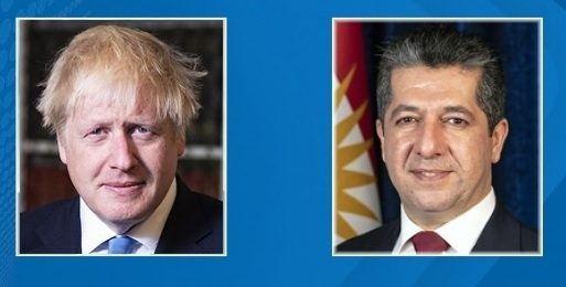 پیام مسرور بارزانی به بوریس جانسون