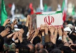 تشییع پیکر نیروهای شهید سپاه در کردستان