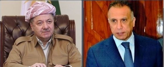 ابراز امیدواری مسعود بارزانی نسبت به رفع مشکلات بزرگ در روابط اربیل – بغداد در دولت کاظمی