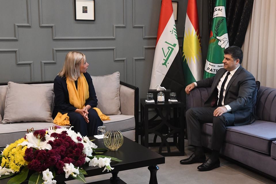 هاوسەرۆکی یەکێتی لەگەڵ نوێنەری نەتەوە یەكگرتووەكان لە عێراق کۆ بوویەوە