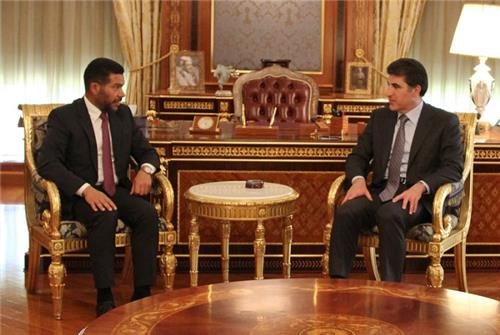 گفتگوی نچیروان بارزانی و شیخ جمال الضاری درباره افزایش تحرکات داعش در عراق