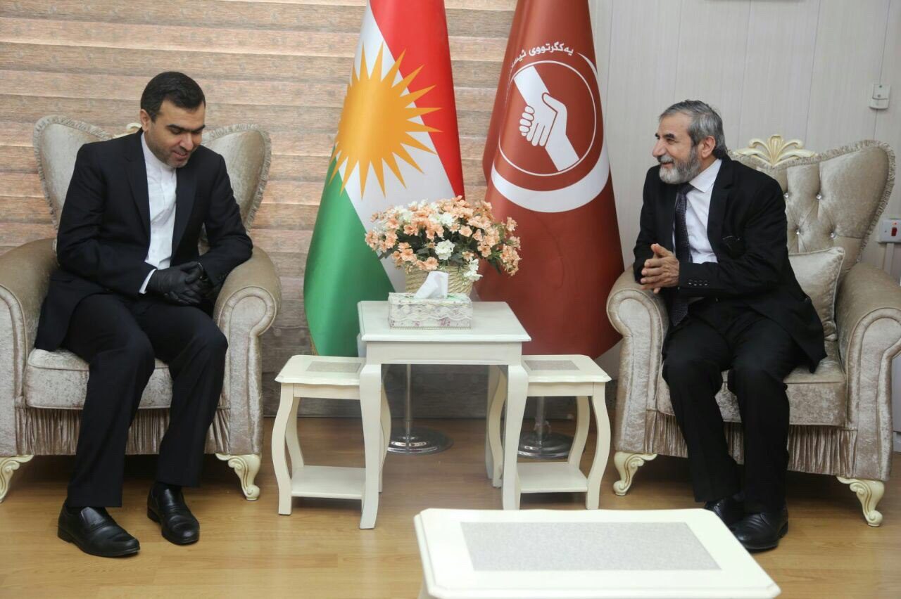دیدار سرکنسول ایران در سلیمانیه با دبیرکل اتحاد اسلامی کردستان