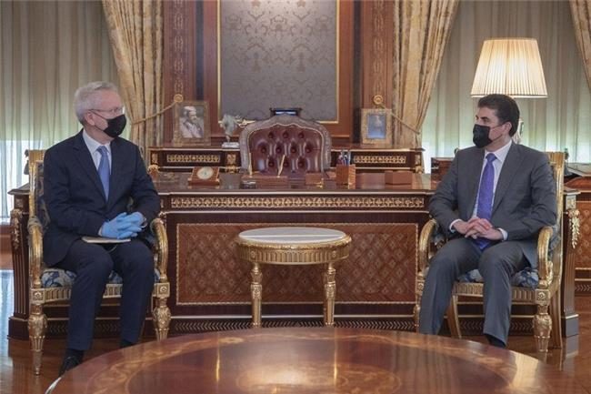 تاکید نچیروان بارزانی بر حمایت از دولت کاظمی