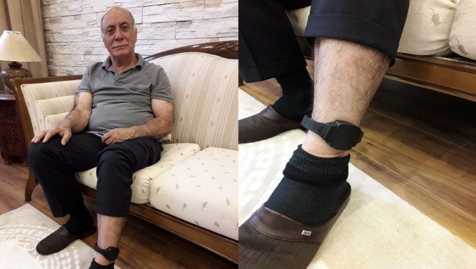 محمود آلیناک پابند الکترونیکی به پایش زده شد