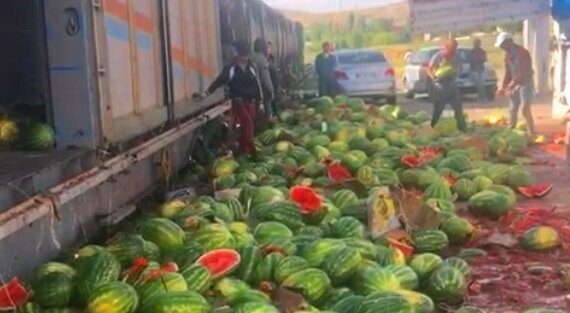 بار کج هندوانه صادراتی ایران به مقصد نرسید