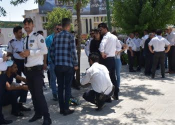 اعتصاب نیروهای پلیس راهنمایی و رانندگی سلیمانیه ادامه دارد