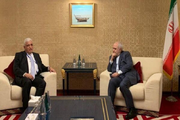 Iranian FM meets PMU chief Falih Fayyadh in Baghdad