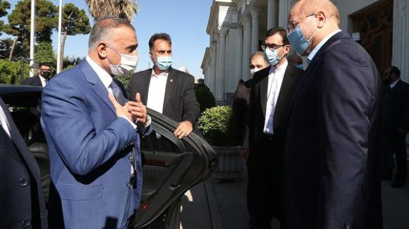 سەرۆکوەزیرانی عێراق لەگەڵ سەرۆکی پەرلەمانی ئێران دیداری کرد