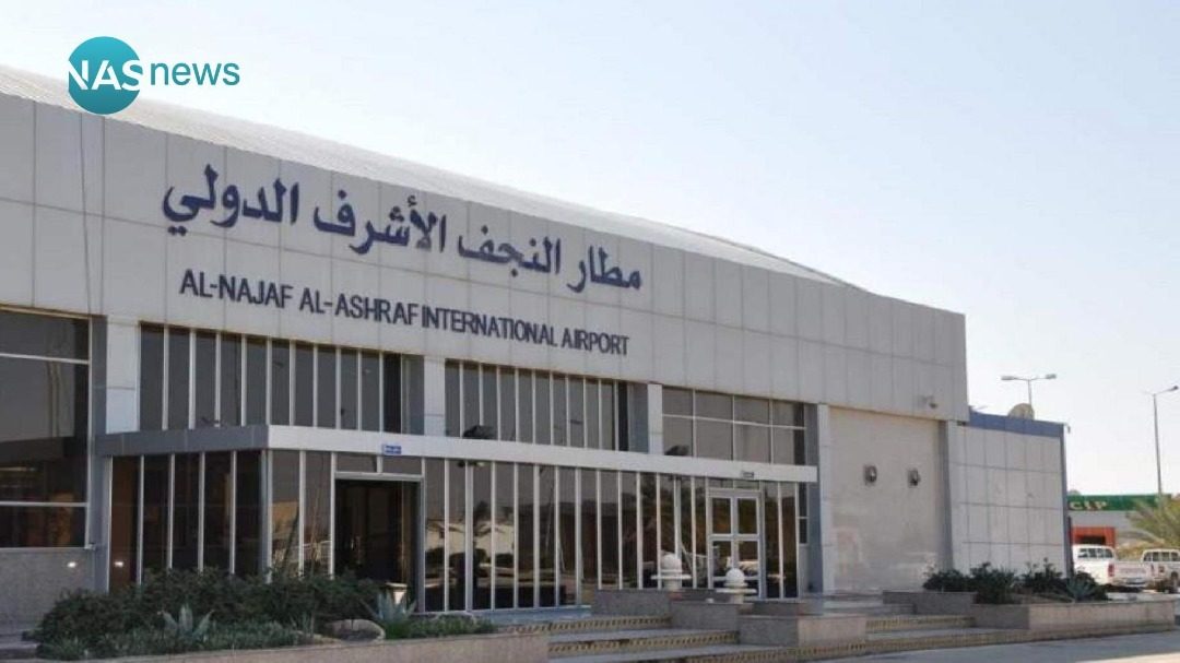 فرود اولین هواپیما در فرودگاه نجف اشرف از زمان آغاز شیوع کرونا