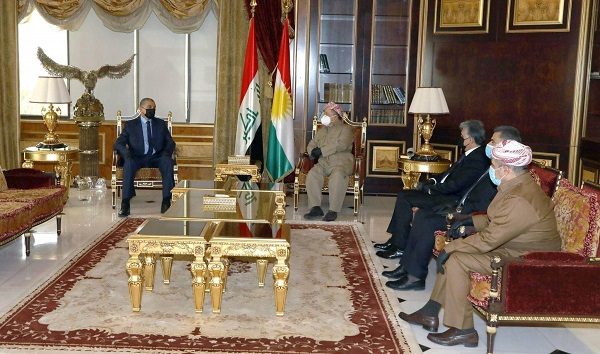 تاکید بر ضرورت تامین امنیت مناطق مورد مناقشه در دیدار مسعود بارزانی و عثمان غانمی