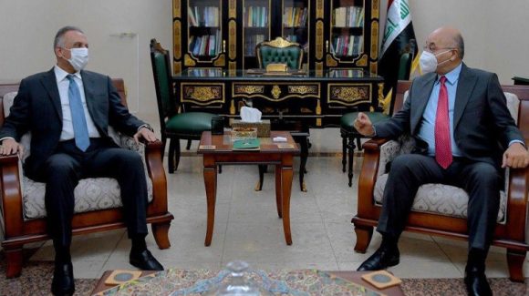 Mustafa Al-Kadhimi, Barham Salih discuss early elections