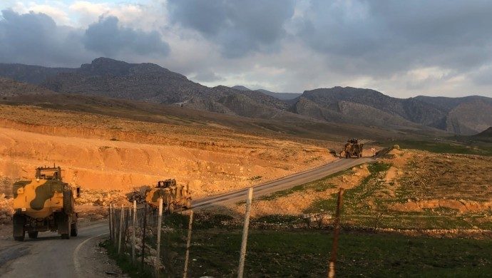 درگیری نیروهای ارتش ترکیه با نظامیان PKK در کوه های آمانوس