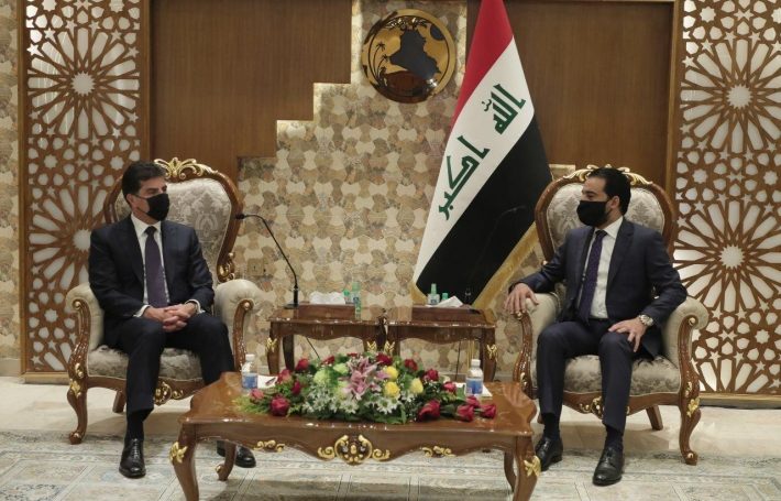 سەرۆکی هەرێمی کوردستان لەگەڵ سەرۆکی پەرلەمانی عێراق کۆ بووەوە